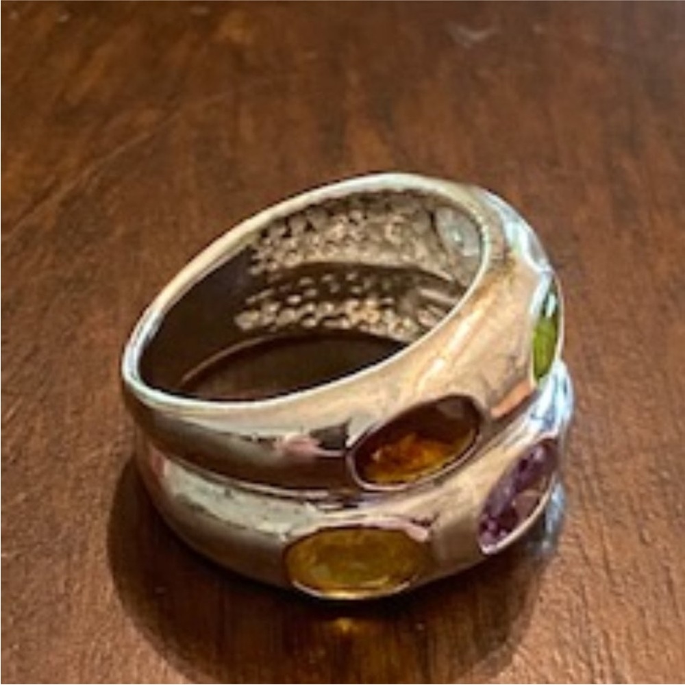 Sterling Silver Gemstone Ring - image 2
